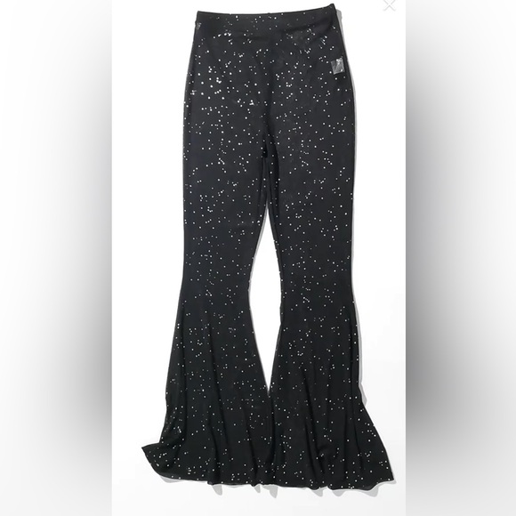 Mesh Bell Bottom Rave Pants - Picture 3 of 4